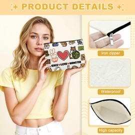 Hamster Lover Gift Cute Hamster Travel Organizer Hamsters Theme Gifts for Women Girls Best Friend Sister Cosmetic Pouch Hamsters Mom Christmas Birthday Presents Travel Makeup Bag for Friends