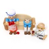 Dekohelden24 Wooden Incense Figurine Grandma and Grandpa on Sofa, Dimensions