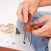 sourcing map 25 Pcs Round Studs Rivets, 10mm Metal Spikes