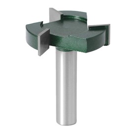 Yakamoz Industrial Grade 1/2 Inch Shank CNC Spoilboard Surfacing Router Bit Slab Flattening Surface Planing Router Bit Woodworking Tool, 2" Cutting Dia.