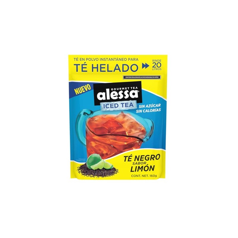 Té Helado Negro Alessa Limón 160 g