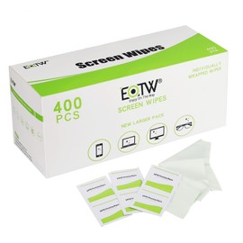 EOTW Bildschirm Reinigungstücher Einzeln Verpackt, EOTW Desin Fektion Reinigungstücher für Handy/Monitor/Laptop/iPad/LCD-Fernseher/Tablet PC/Tastatur/Maus, 400 Stück