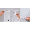 Set of 2 Sliding Curtains, Panel Curtains, Microfibre Curtain, Sliding