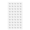 Wedding White Square Meal Choice Stickers for Party Indicator Place