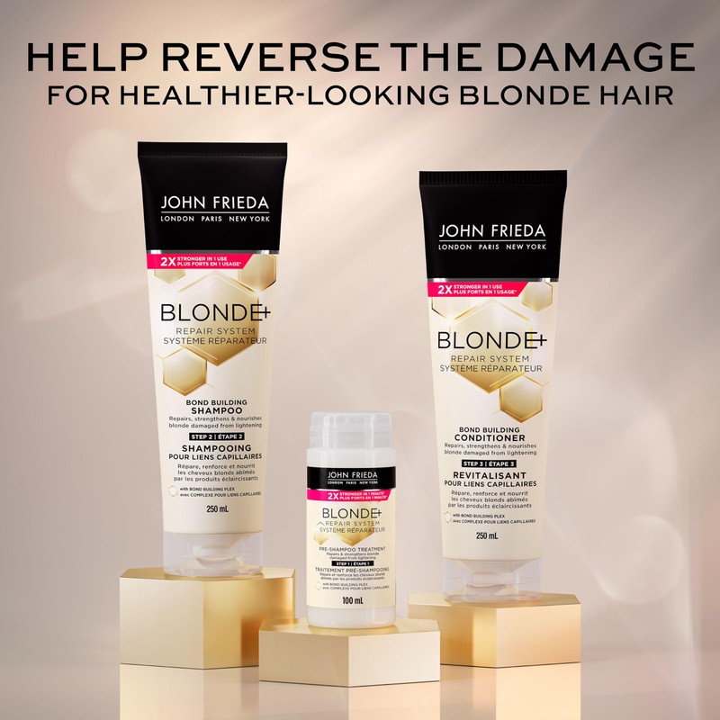 John Frieda Blonde+ Repair System, Pre-Shampoo Treatment | STEP 1 |