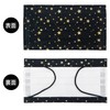Star Pattern Black Mask, Sparkly Gold (Gold) 5 Layers, Non-Woven