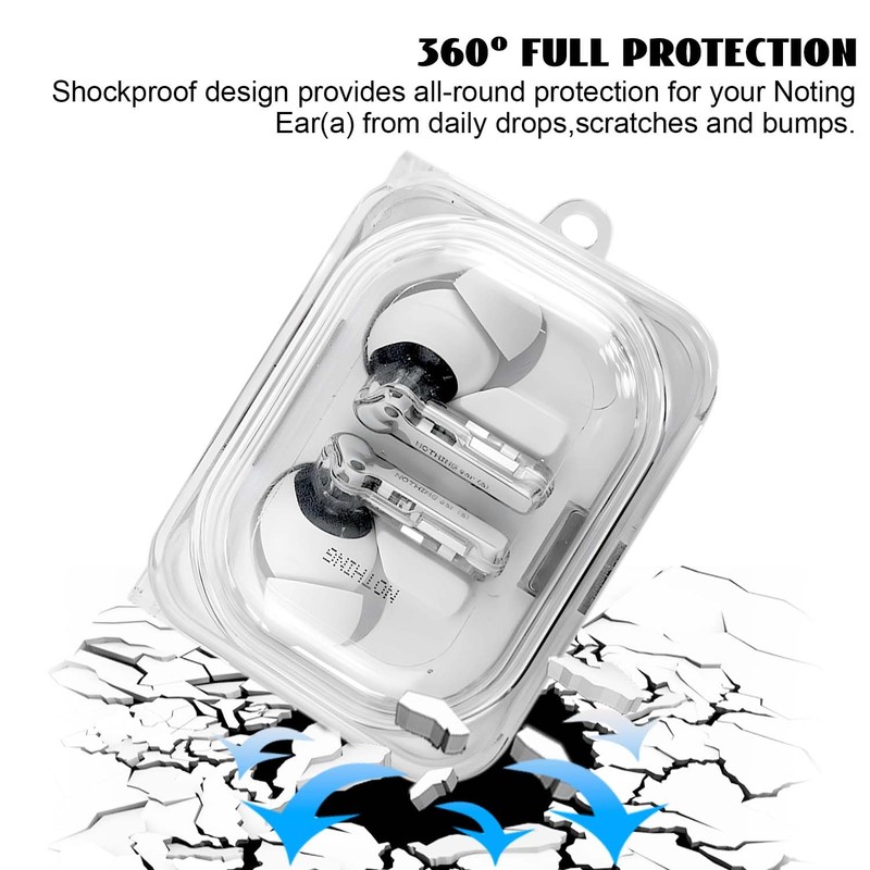 FIOPAZ Protective Case for Nothing Ear (a), Clear TPU Protective