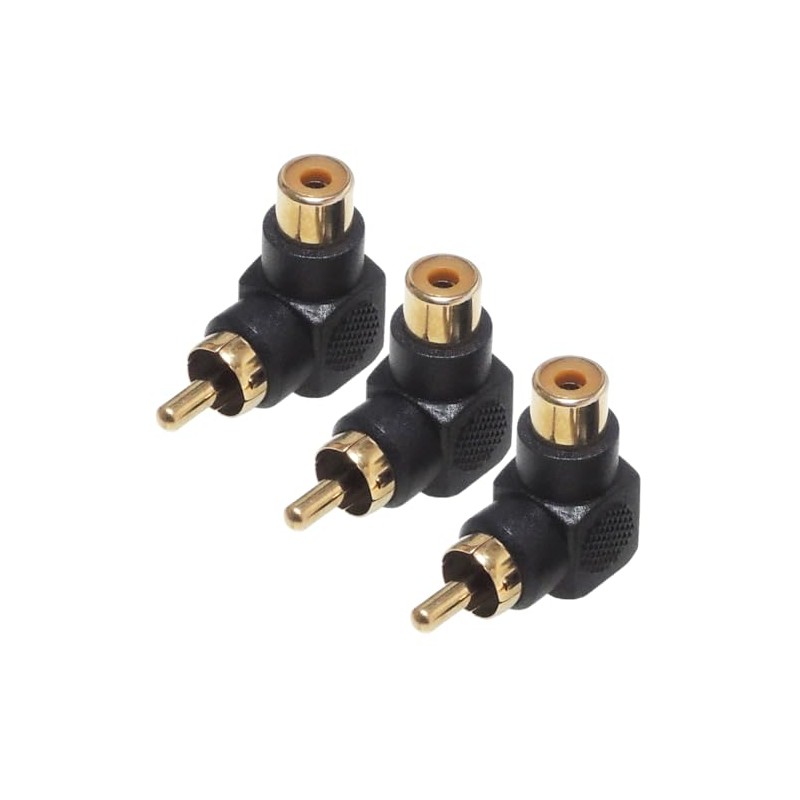 KAUMO RCA Plug Right Angle 90 Degree 90° 90° Gold