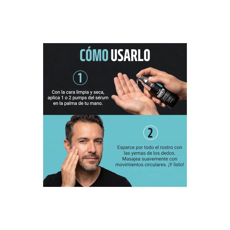 SMOOTH Sérum Anti Arrugas Hombres | Coenzima Q10, Elastina y