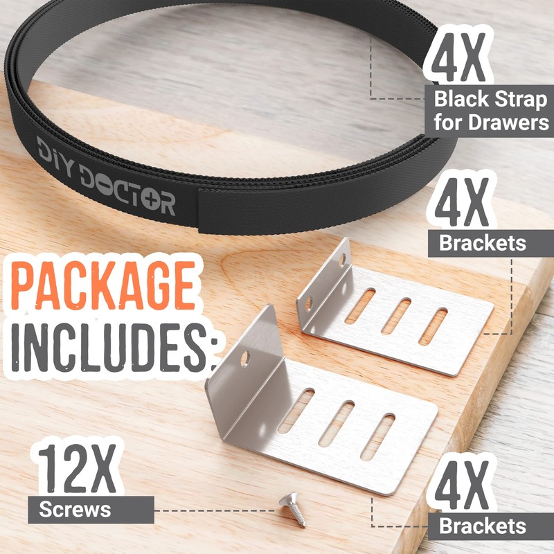 DIY Doctor Drawer Repair Kit - Pack of 4 Dresser