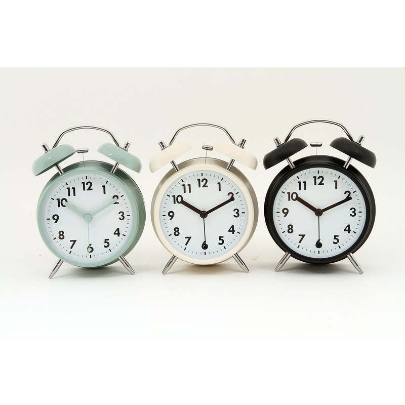 Fuji Boeki Table Clock, Pale Blue, Width 4.6 x Depth