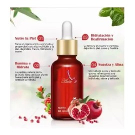 Suero Facial De Granada Roja Hidratante Antiedad