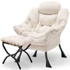 Avocahom Lazy Chair with Ottoman Comfy Accent Lounge Chair with