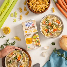 Kitchen Basics Organic Free Range Chicken Stock, 32 oz (Pack of 12) | No Artificial Flavors and Gluten Free |