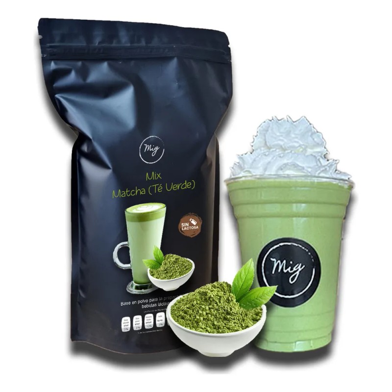 Té Verde Matcha en Polvo Sin Lactosa 900g Ideal para