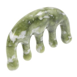 IWOWHERO Small Scalp Massager Comb Massage Jade Comb for Women Hair Styling Tool