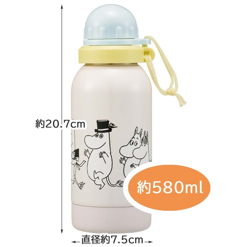 Skater SSSC6-A Single Layer Stainless Steel Water Bottle, 18.9 fl
