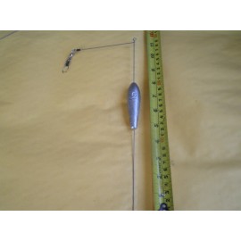 Unbranded 8 PCS. BOTTOM BOUNCER SINKER 6 OZ. W/STAINLESS S. WIRE 045 X 10" LEG X 4" ARM