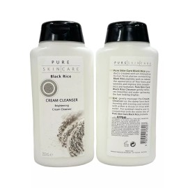Pure Skin Care Cream Cleanser Black Rice (250ml/8.4fl) Lot Of 2, New