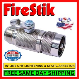 FireStik AR-10 In-Line UHF Lightning Static Arrestor Surge Protector CB Radio