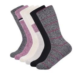 Lucky Brand Womens Pack of 6 Super Soft Boot Socks Size 5-10 Multi-Color NEW!