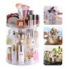 Organizador De Maquillaje Acrílico Giratorio Para Brochas