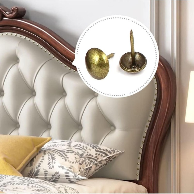 Upholstery Tacks,100pack,Nailhead Decorative Trim, Furniture Tacks for Sofa, Chair, Bed