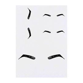 4 x 'Eyebrows' Temporary Tattoos - Water Resistant, Skin-Safe, Non-Toxic Transfers, Mixed Sizes (TO00010609)