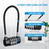 Brifit Combination Padlocks, Long Shackle Padlock with 4 Digit Code,