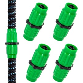 OldPAPA 4 Pcs Expandable Garden Hose Repair Kit, Hose Repair Accessories, Dual-Channel Hose Female Male Connectors Compatible with Pocket Hose Fits Expandable Garden Hose