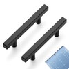 Ravinte 10 Pack 3-1/2 Inch Cabinet Pulls Black Sqaure Kitchen