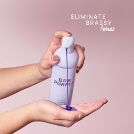 The Beachwaver Co. Haircare BRB Blonde Purple Shampoo - Travel Size (3 Oz) | Anti-Brass Toning Conditioner w/HiX Vegan Bond Multipliers | Moisturizing, Sulfate-Free Formula for Blonde & Grey Hair