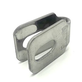 10x Mat Fixing Tab Fence Tab Bracket Mounting Bracket Stainless Steel Holder Double Rod Mat Fence Plate Suitable for 6/5/6 and 8/6/8 Bar Thickness