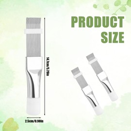 XIHIRCD 2pcs Air Conditioner Fin Comb, AC Radiator Fin Comb Straightener Cleaner Coil Cleaning Brush Refrigerator Fin Cleaning Tool for Cleaning Condensers Evaporators Air Conditioners