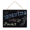 OHYER Small Blackboard for Hanging Chalkboard Message Board Sign Double-Sided