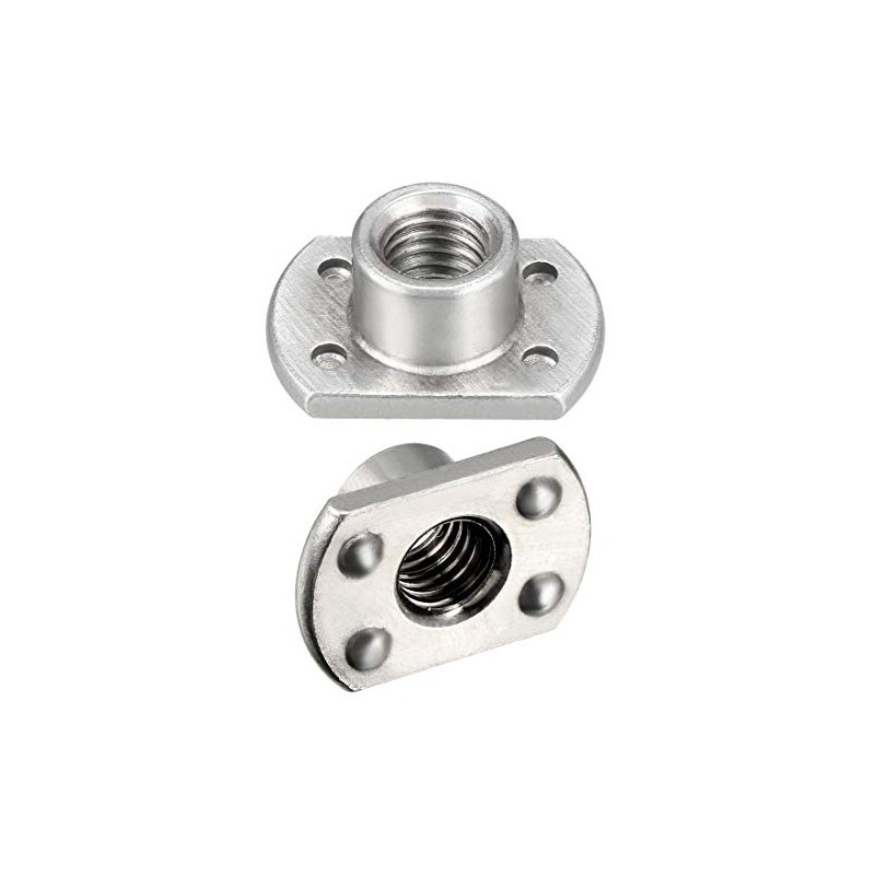 sourcing map 10pcs Weld Nuts M10 x 1.25 Tab Base