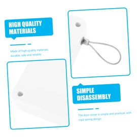 Operitacx Punch Quiet Spring Door Closer for Bedroom Easy to Install Rope Door Closer with Durable and Flexible