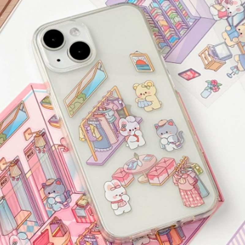 다꾸 스티커 세트 다이어리꾸미기 스티커팩 20입 Daku Sticker Set Diary