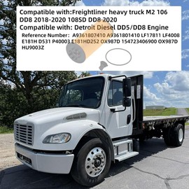 CLNLVLITOP A9361807410 A9361801410 Oil Filter Kit Compatible With Detroit Diesel DD5/DD8 Engine Replace LF17811 LF4008 E181H D531 P40003