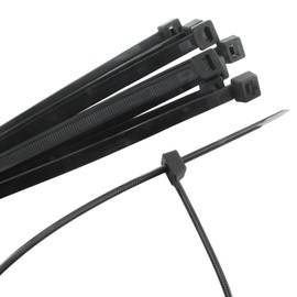 10pcs Cable Ties Zip Ties Black 9mm X 800mm Strong Nylon UV Stabilised