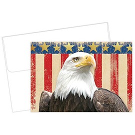 Great Papers! Patriotic Foil Thank You Note Card and Envelope, 4.875" x 3.375", 20 count (2017049)