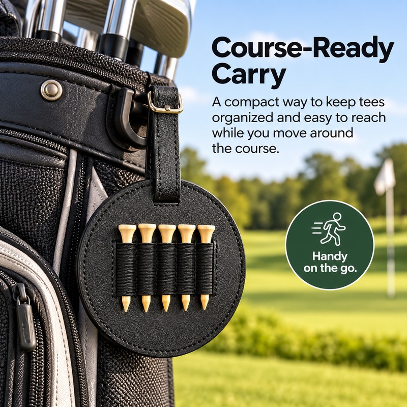Golf Tee Belt Clip Holder for Easy Tee Access –