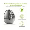 Stainless Steel Egg Timer, Mechanical Cooking Timer, Stainless Steel 60