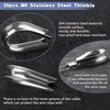 LEONTOOL 20pcs M6 304 Stainless Steel Thimble 1/4 Inches Diameter