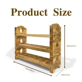 Egg Holder Countertop Farmhouse Decor - Wooden Fresh Eggs Storage for Counter - Pine Wood Egg Organizer Tray Racks