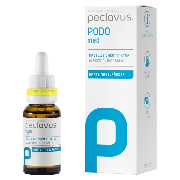 Peclavus PODOmed Nail Softener Tincture with Glycerin, Bisabolol, Cuticle Removal