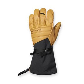 Flylow Super D Glove Insulated Waterproof Ski & Snowboard 5-Finger Gloves - Black - Large