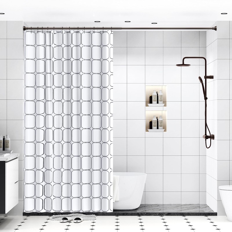 Bronze Shower Curtain Rods,43-72 Inches, Rust Resistance, Adjustable Tension Rod
