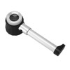 Handheld 10X Magnifier Loupe 3 LEDs Optical Glass with Measure