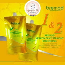 BREMOD Keratin Silky Straight Rebonding Set - For Professional Use Only